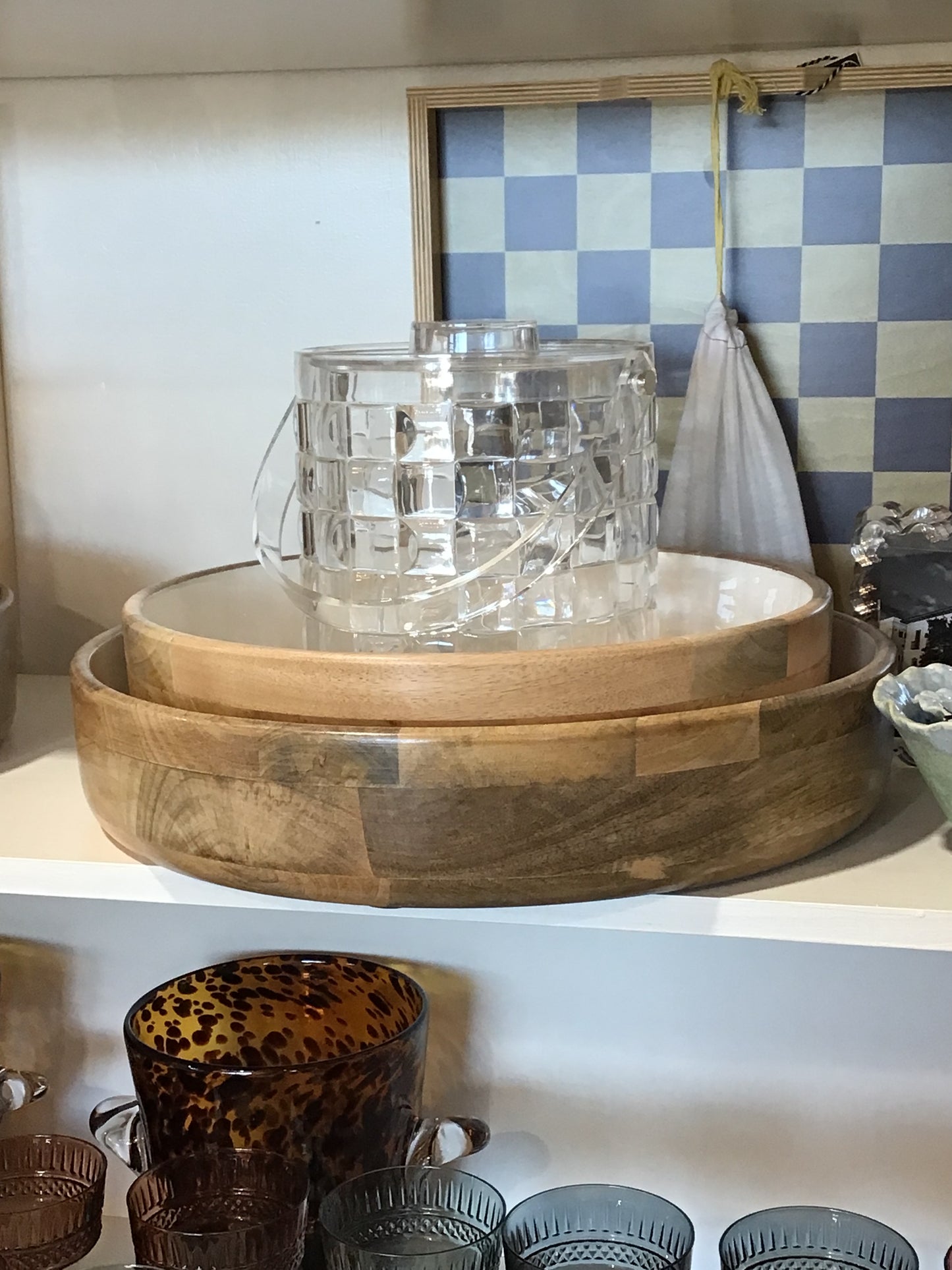 Small Round Bowl with White Enamel