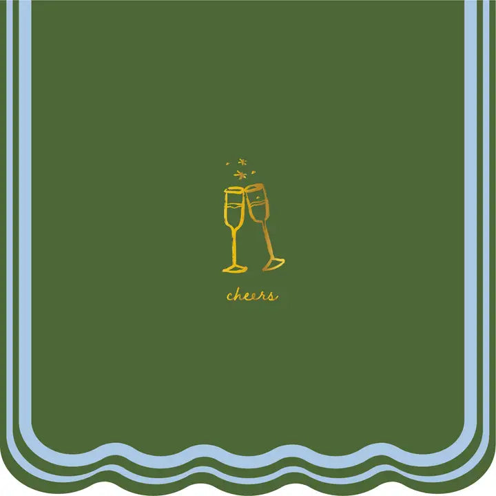 Green/Blue Cheers Napkins