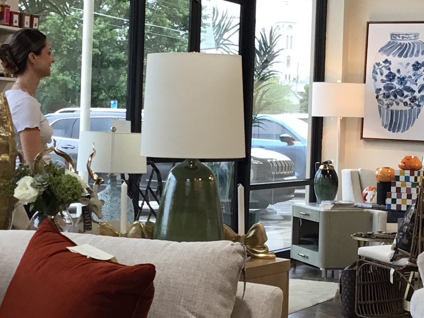 Green Ornella Table Lamp