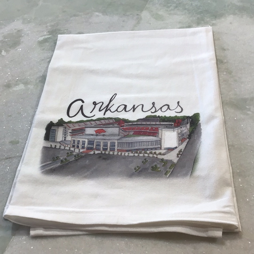Arkansas Razorback Stadium T Towel.