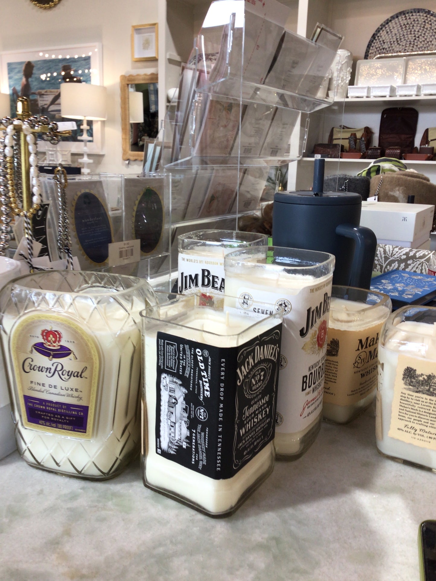 Liquor Bottle Candle