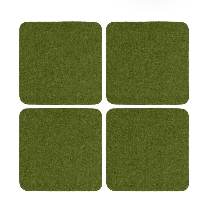 Graf Lantz Bierfilzl Merino Wool Coasters Coasters in Loden Green