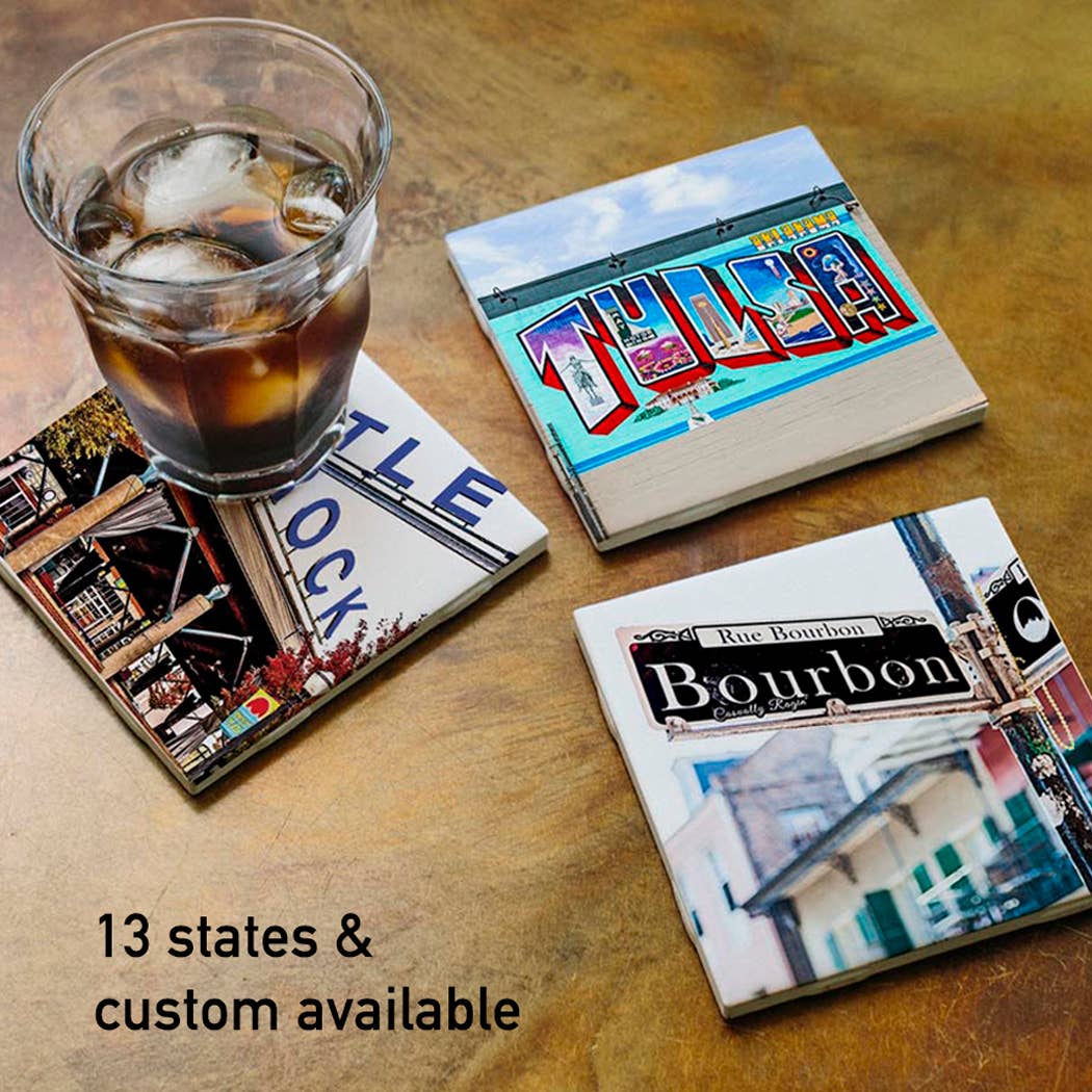 Ohio Club Dye-Sublimated Ceramic Coasters