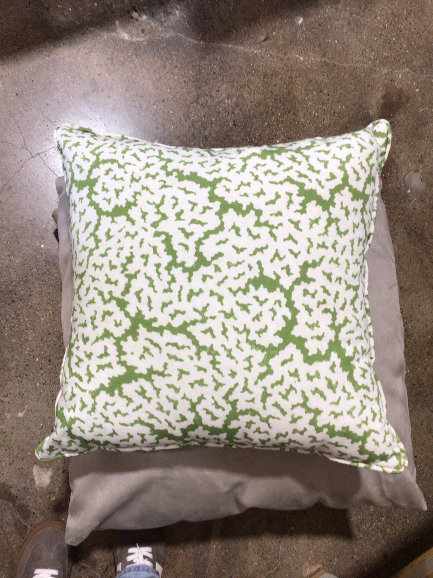 Custom Green Coral Pillow 18x18