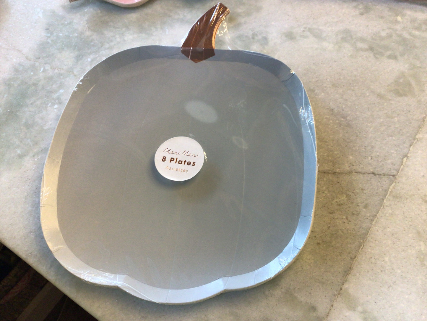 Blue Pumpkin Paper Plates