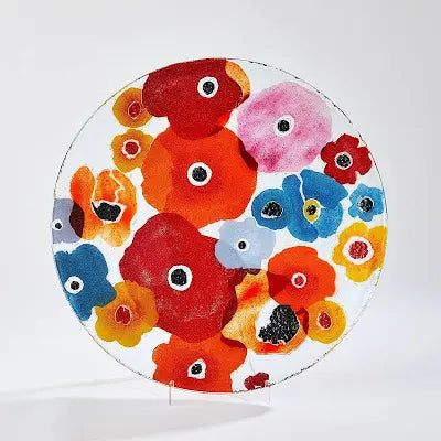 Fused Floral Charger