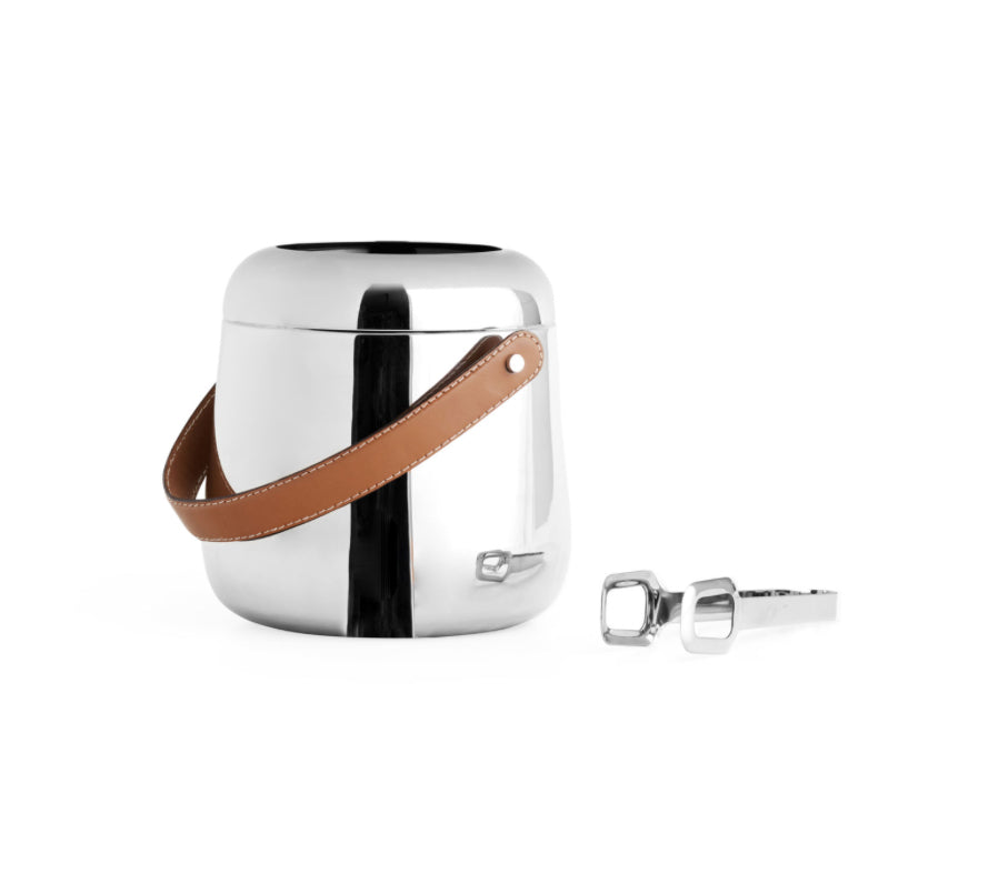 Nambe Ice Bucket with Tongs
