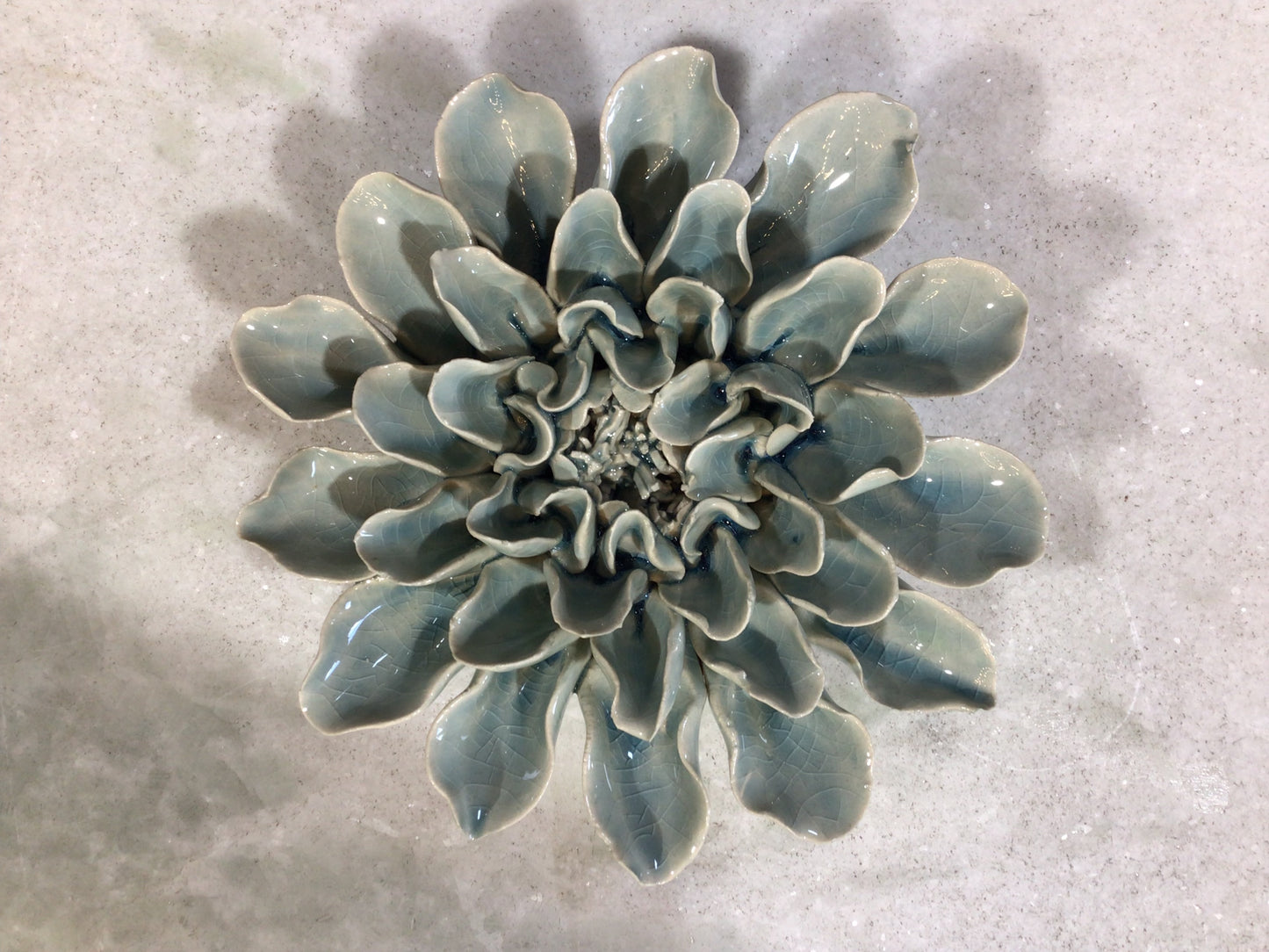 Powder Blue Ceramic Aphrodite Dahlia