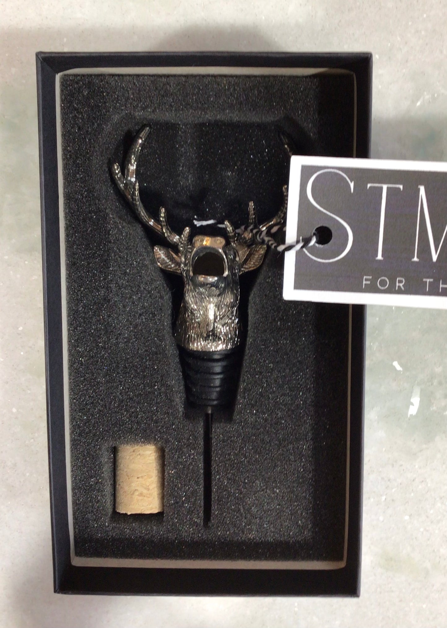 Stainless Steel Stag Wine Pourer