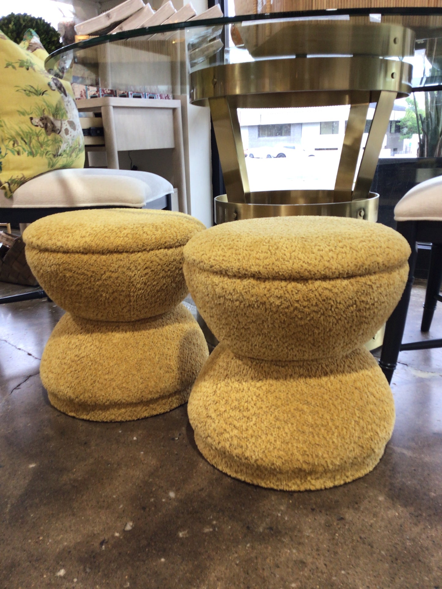 Mustard Yellow Footstool