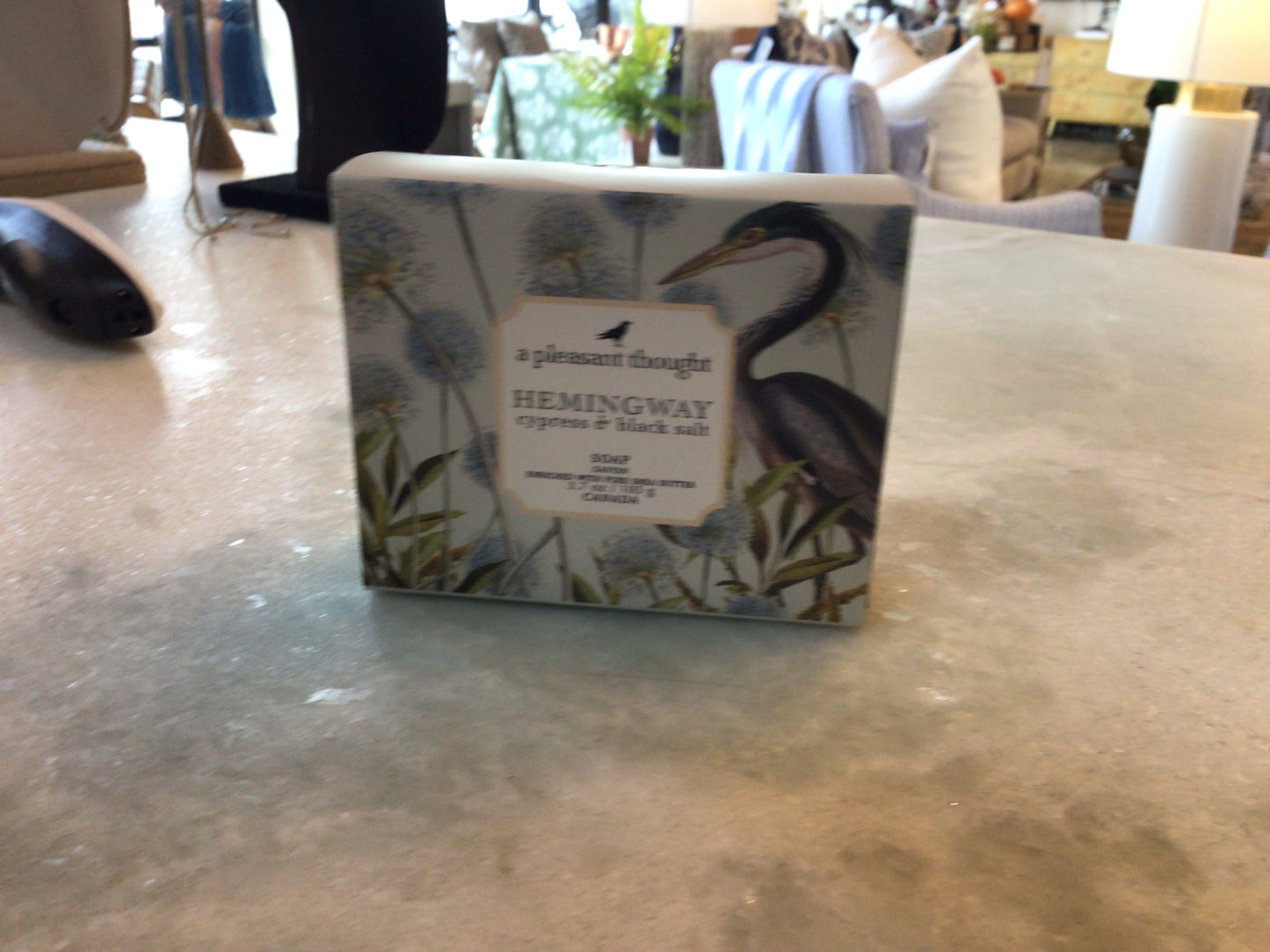 Hemingway Soap /cypress- Black salt
