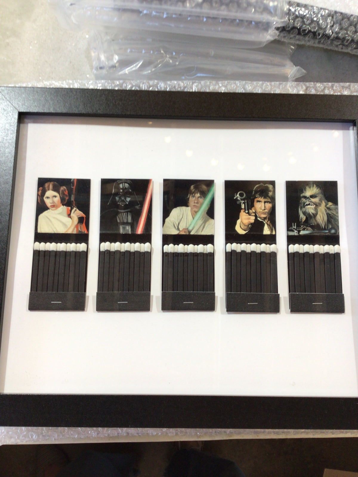 Star Wars Matchbook Framed