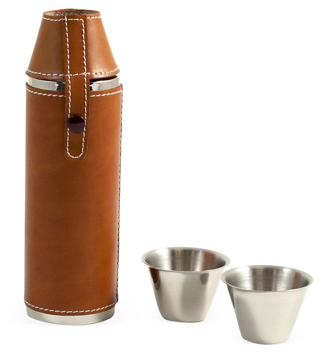 Stainless Steel Leather Flask