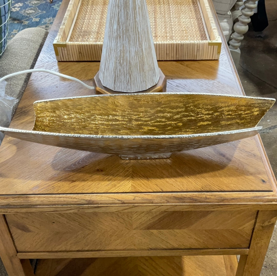 Gold Oblong Vase