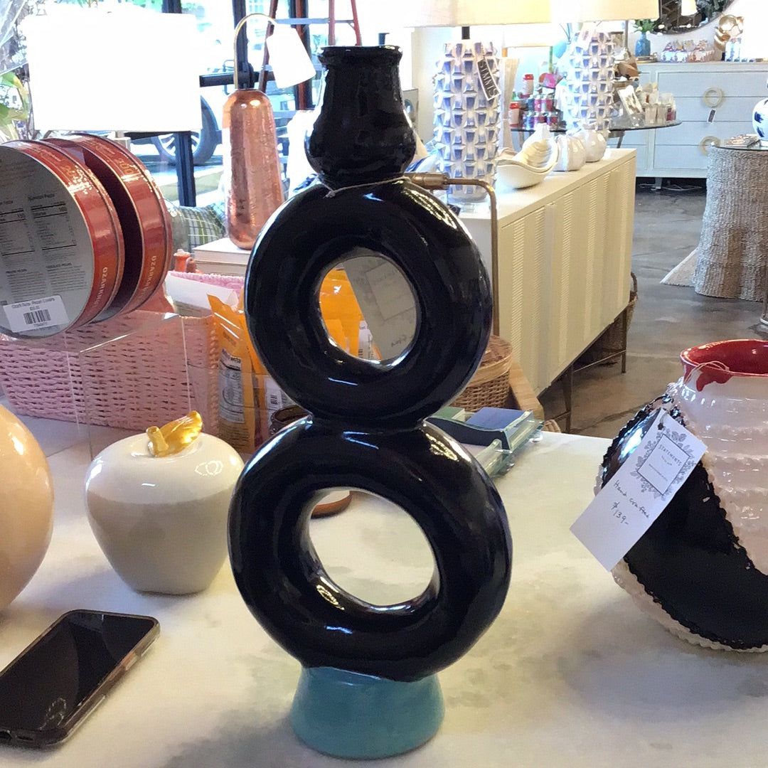 Handcrafted Black Vase