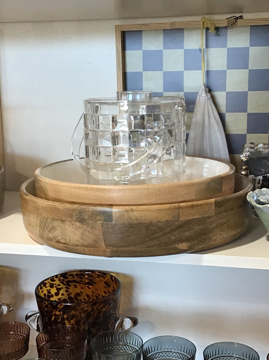Small Round Bowl with White Enamel