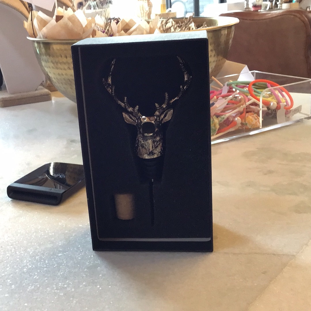 Stainless Steel Stag Wine Pourer