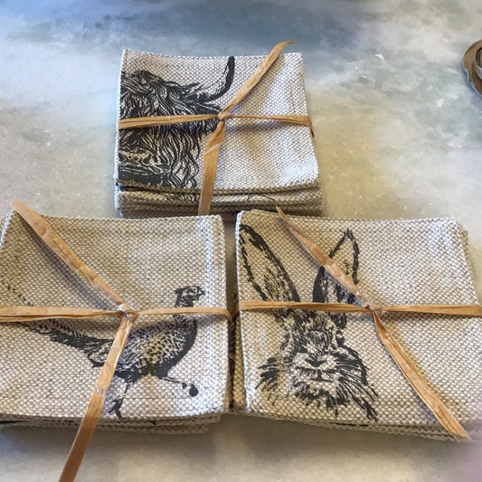 Linen coasters