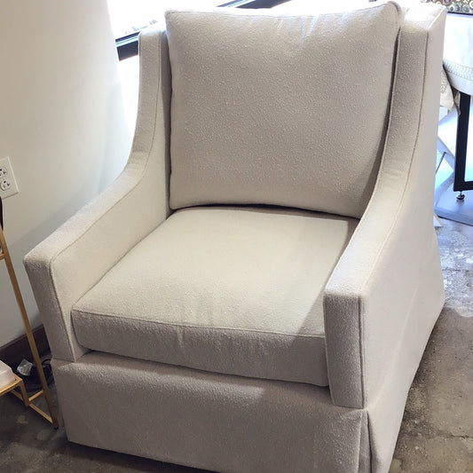 Hudson swivel bouclé