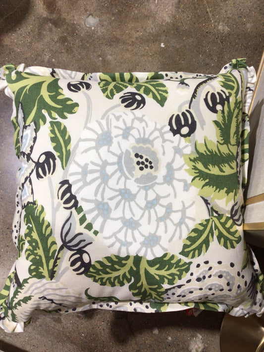 Custom Pillow 22x22 Green Floral