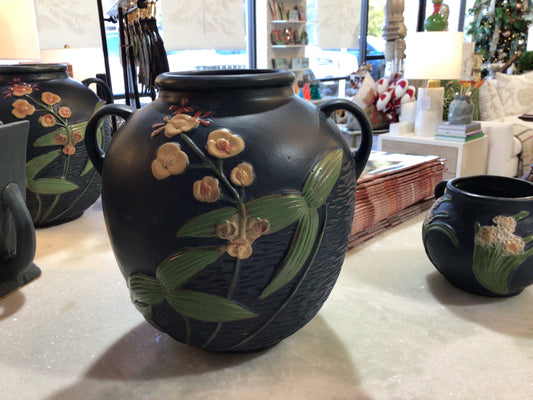 Blue Roseville Vase- Floral