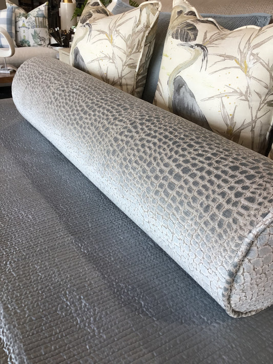 Custom Queen Bolster Blue Spots
