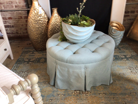 Light Blue Ottoman