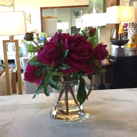 Prima Peony Bouquet- Fuchsia