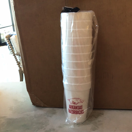 Arkansas foam cup 10 pack
