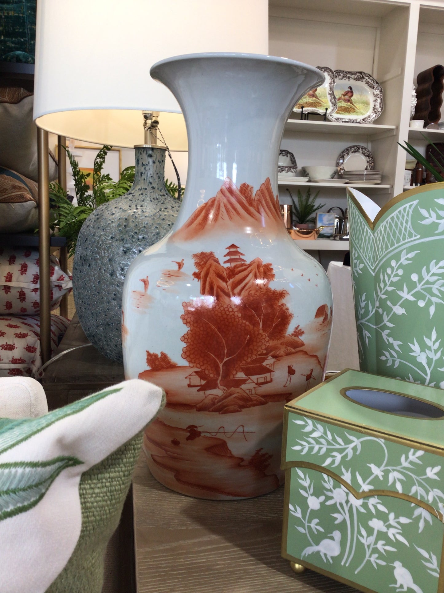 Orange Fish Tail Vase