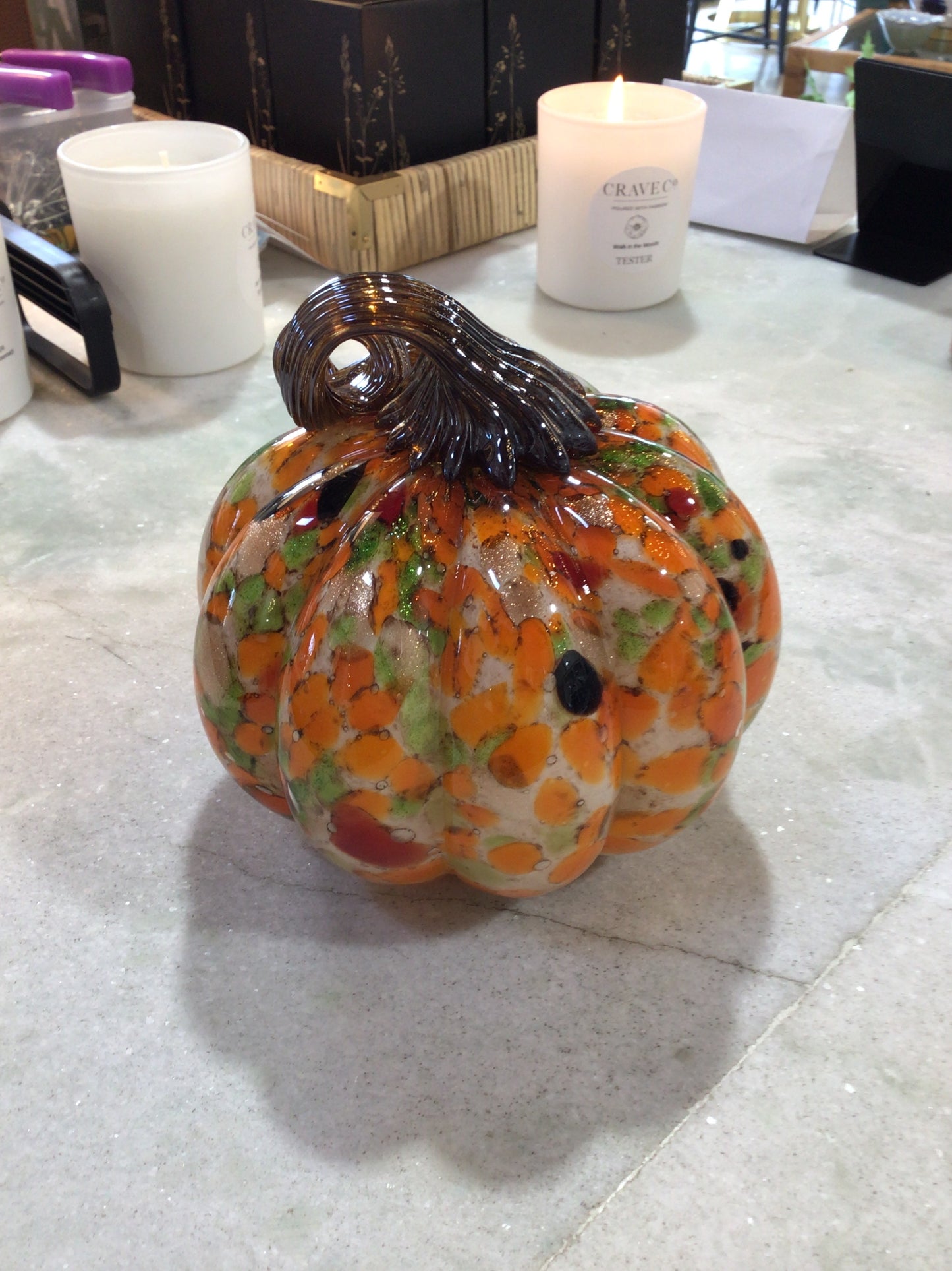 Ceramic Confetti Pumpkin