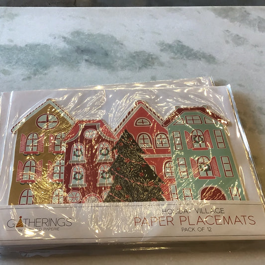 Christmas paper placemats