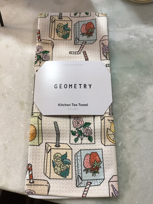 Geometry Juicebox Tea Towel