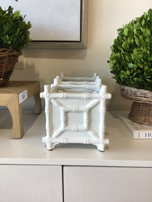 Faux Bamboo Cashpot