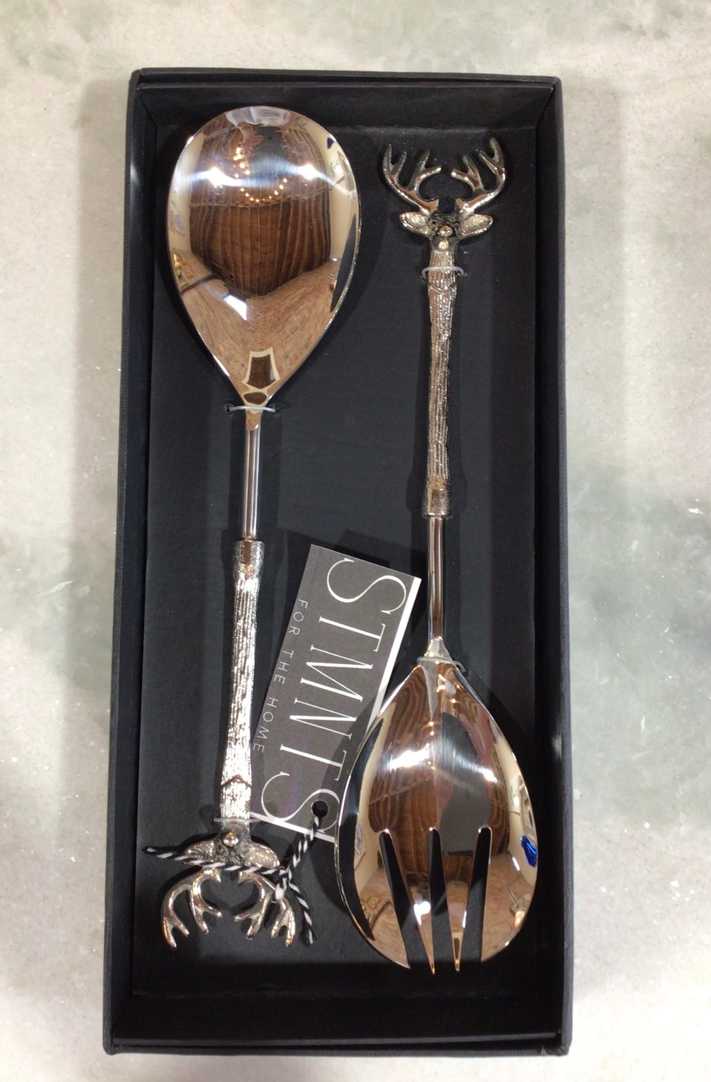 Stag Salad Serving Set