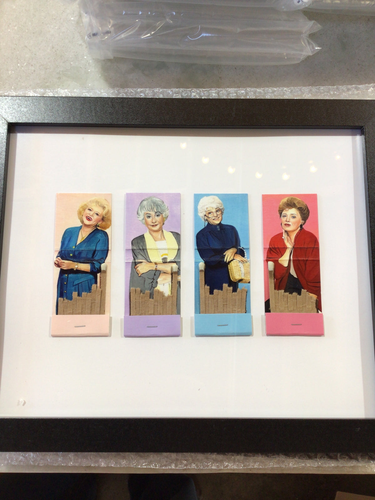 The Golden Girls Matchbook Framed