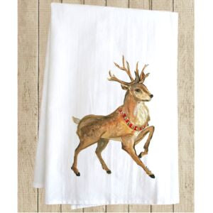 Pamela Cassidy Reindeer Dishtowel