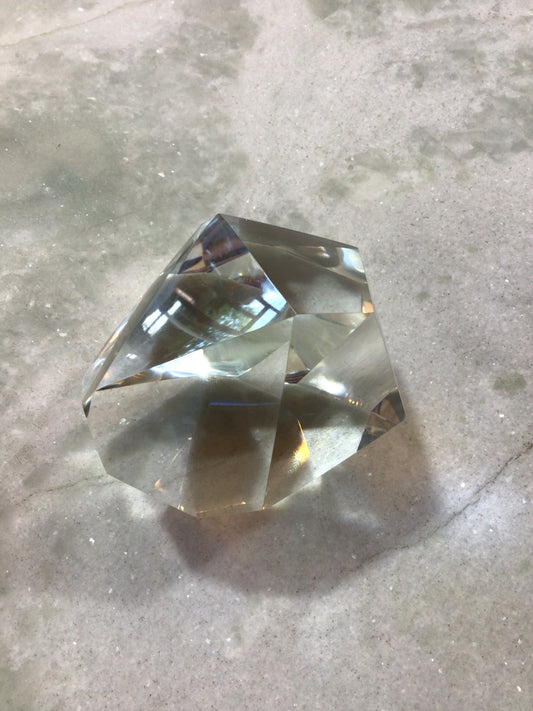 Crystal paperweight