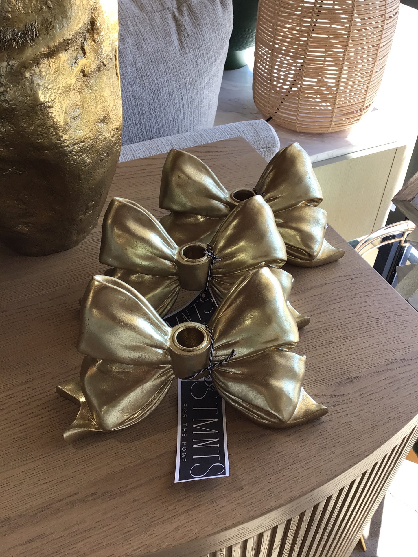 Bow Candlestick Holder