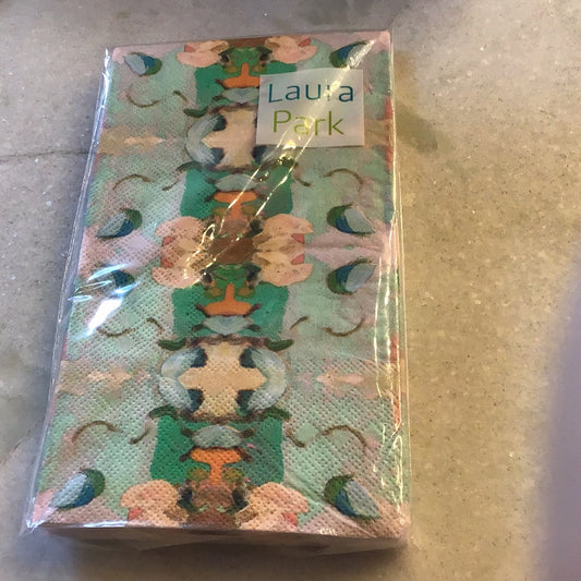 Monet’s Garden Green Towel Napkins