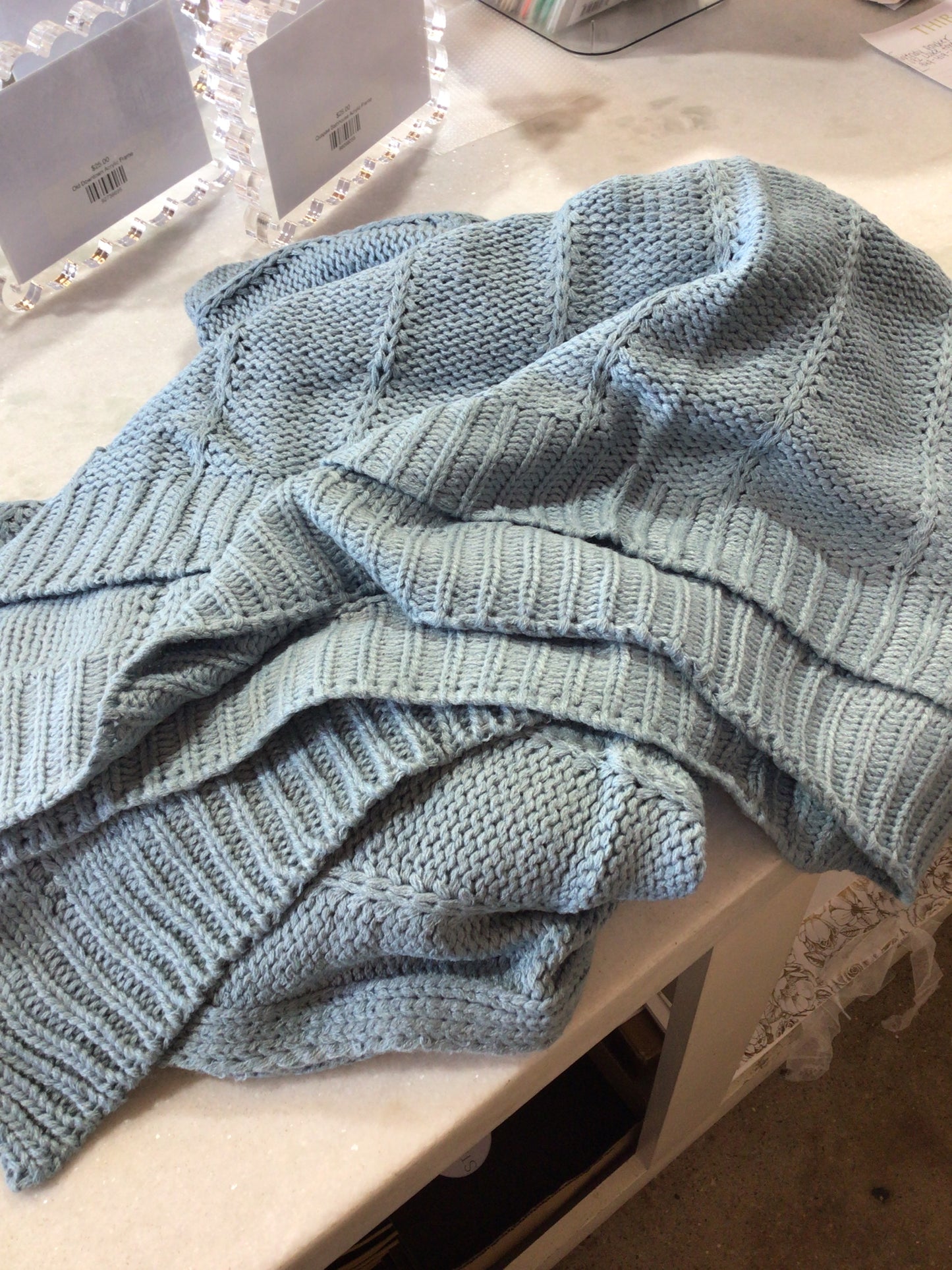 Blue Throw Blanket