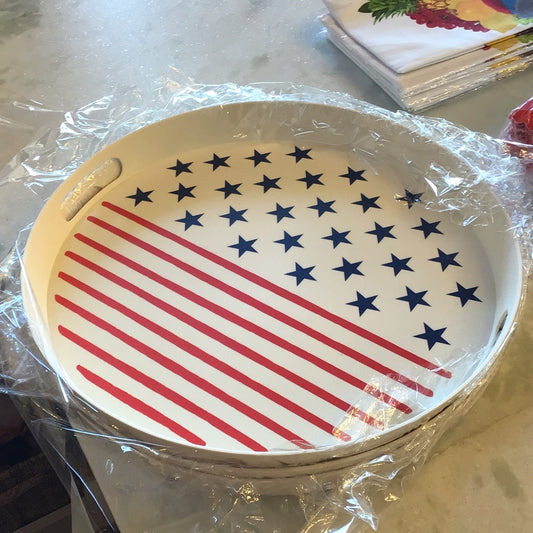 Reusable Bamboo Round Tray
