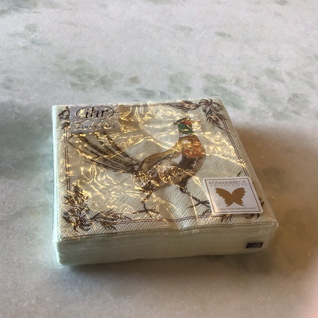 pheasant paper napkins sm