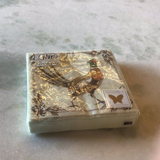 pheasant paper napkins sm