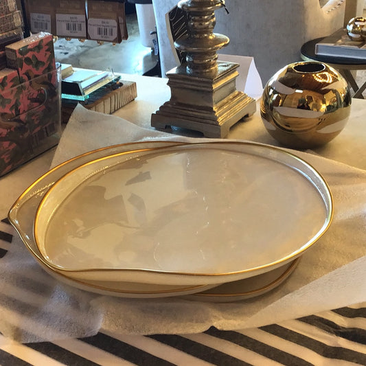 Set of 4 Organic Shaped Plates