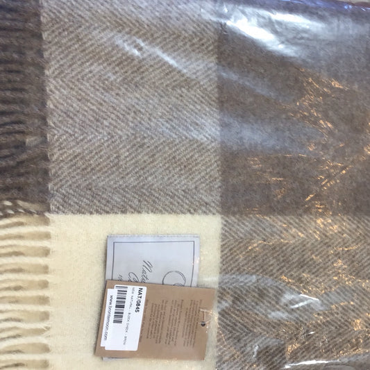 Brown checkered blanket