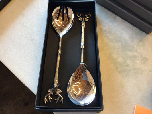 Stag Salad Serving Set