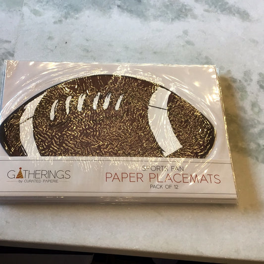 Football paper placemats