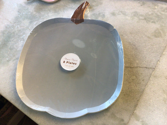 Blue Pumpkin Paper Plates