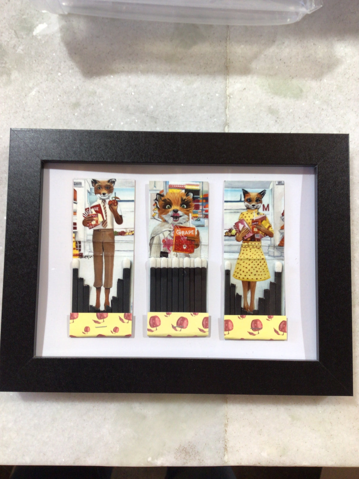 Fantastic Mr. Fox Matchbook Framed